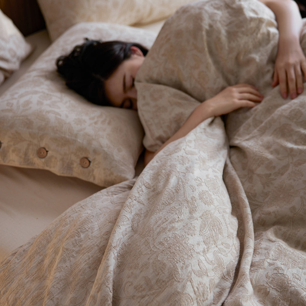 Jacquard Linen-Cotton Bed Sets