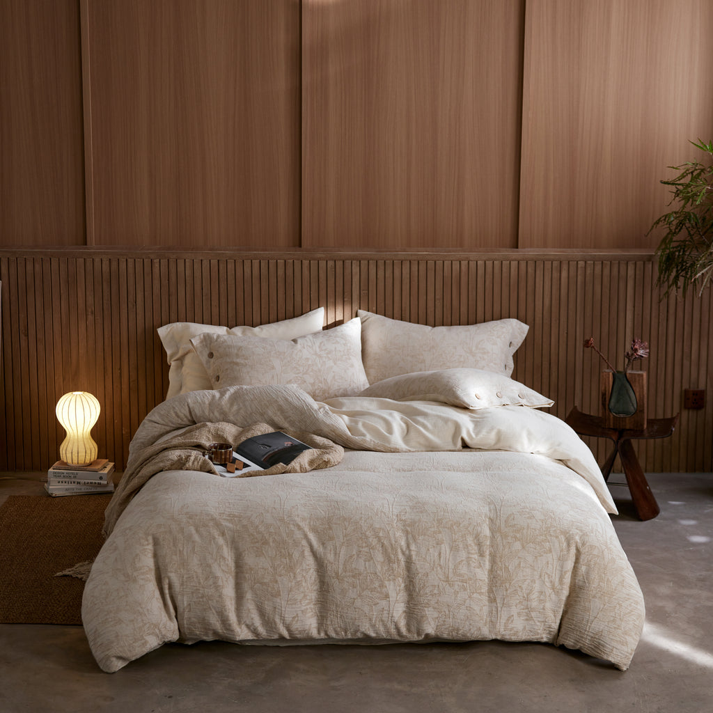 Jacquard Linen-Cotton Bed Sets