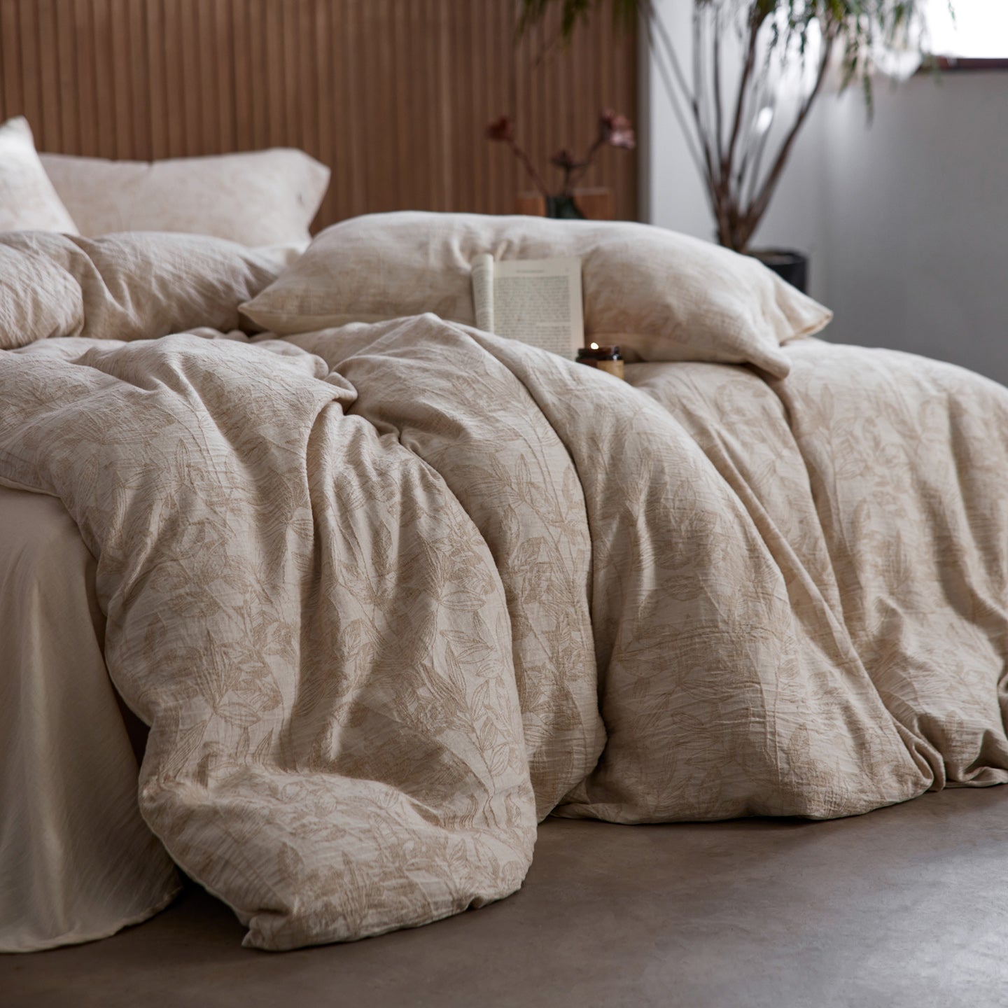 Jacquard Linen-Cotton Bed Sets