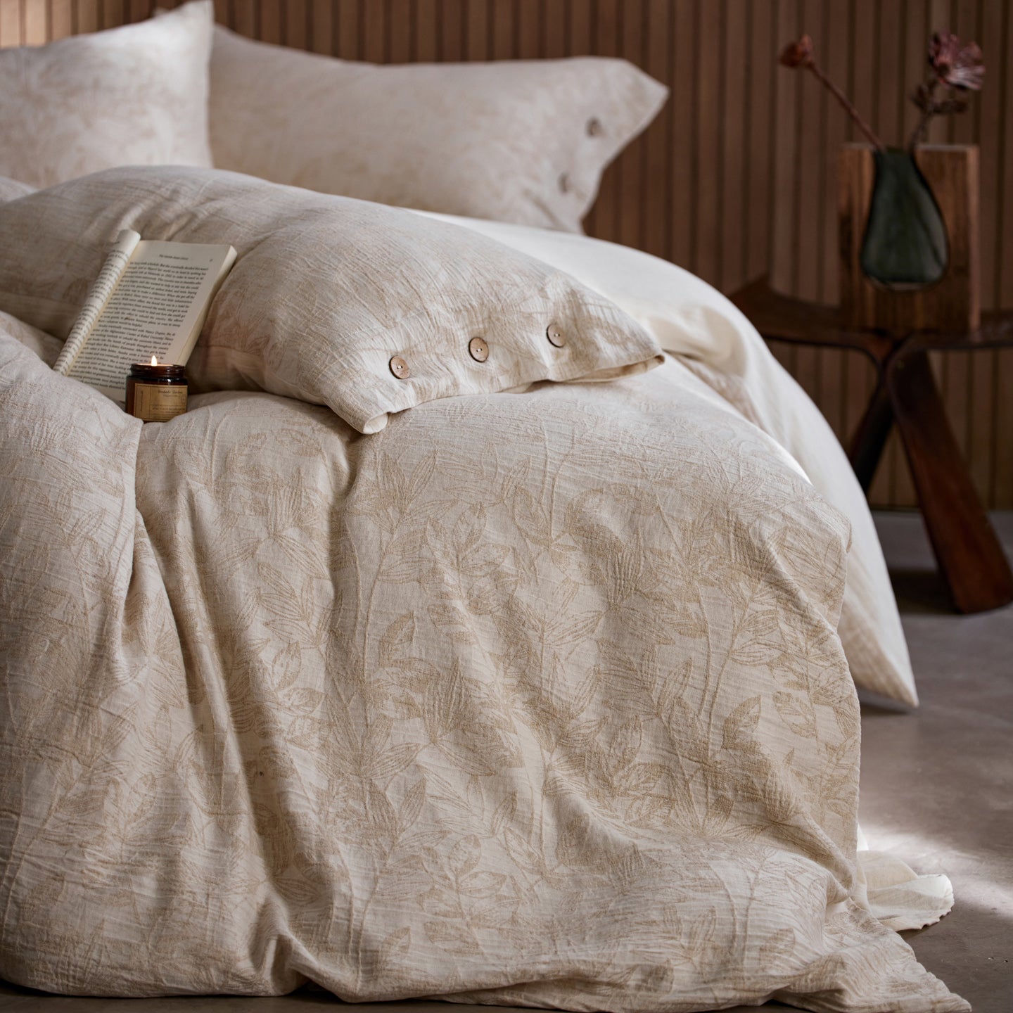 Jacquard Linen-Cotton Bed Sets