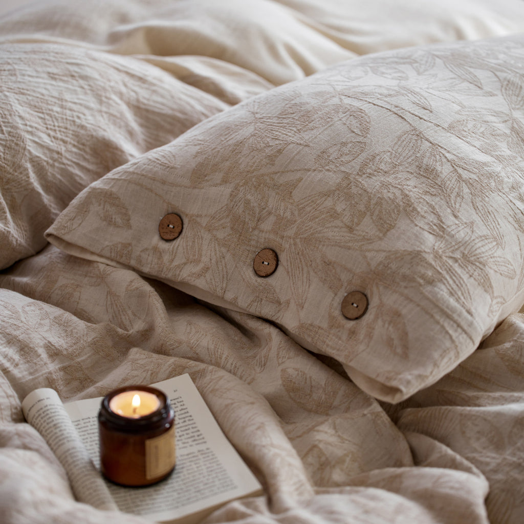 Jacquard Linen-Cotton Bed Sets