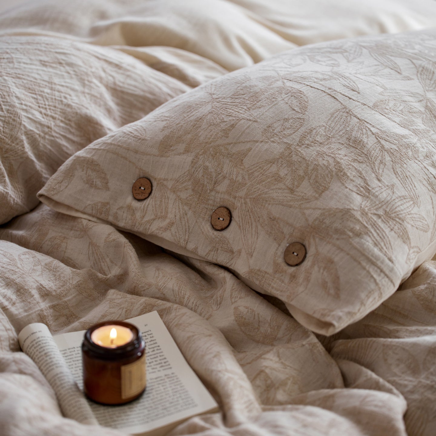 Jacquard Linen-Cotton Bed Sets