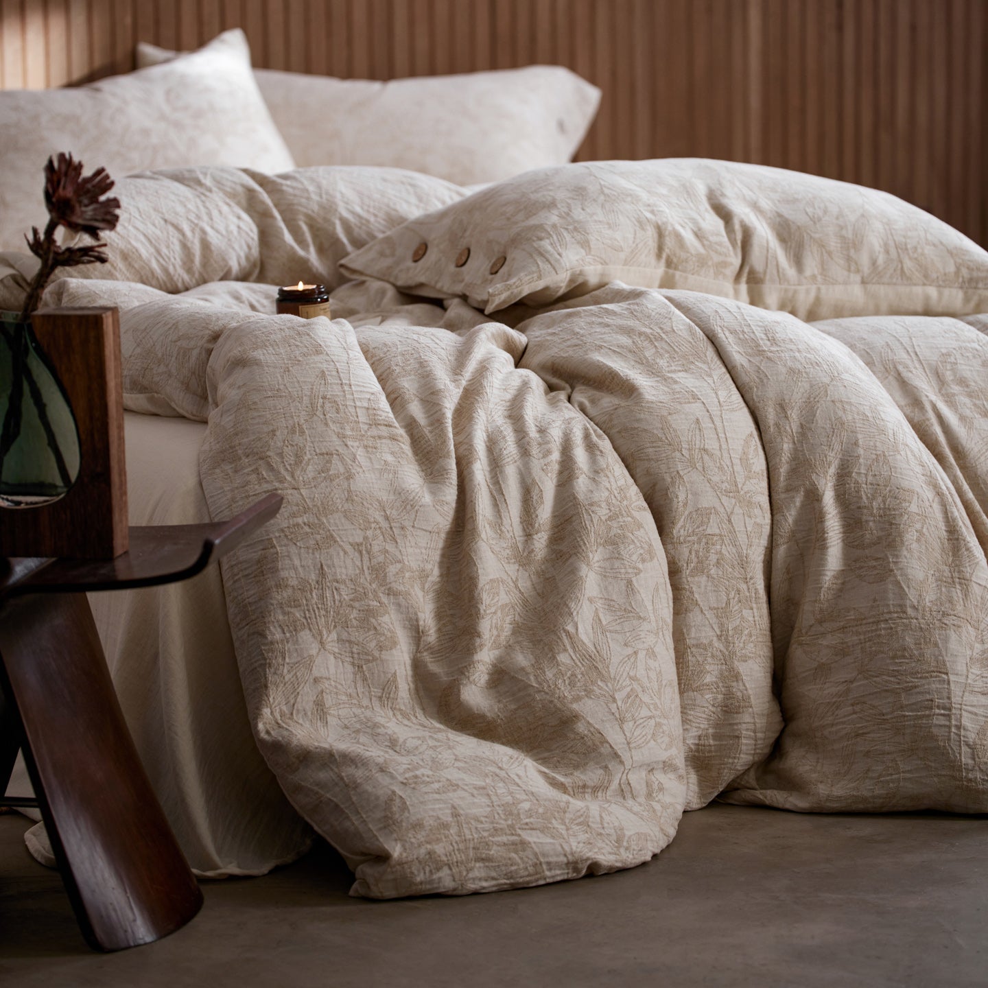 Jacquard Linen-Cotton Bed Sets