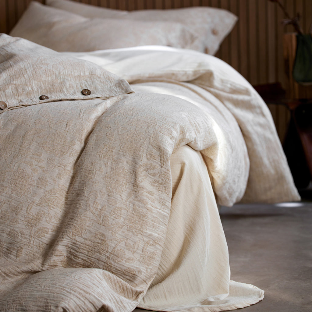 Jacquard Linen-Cotton Bed Sets