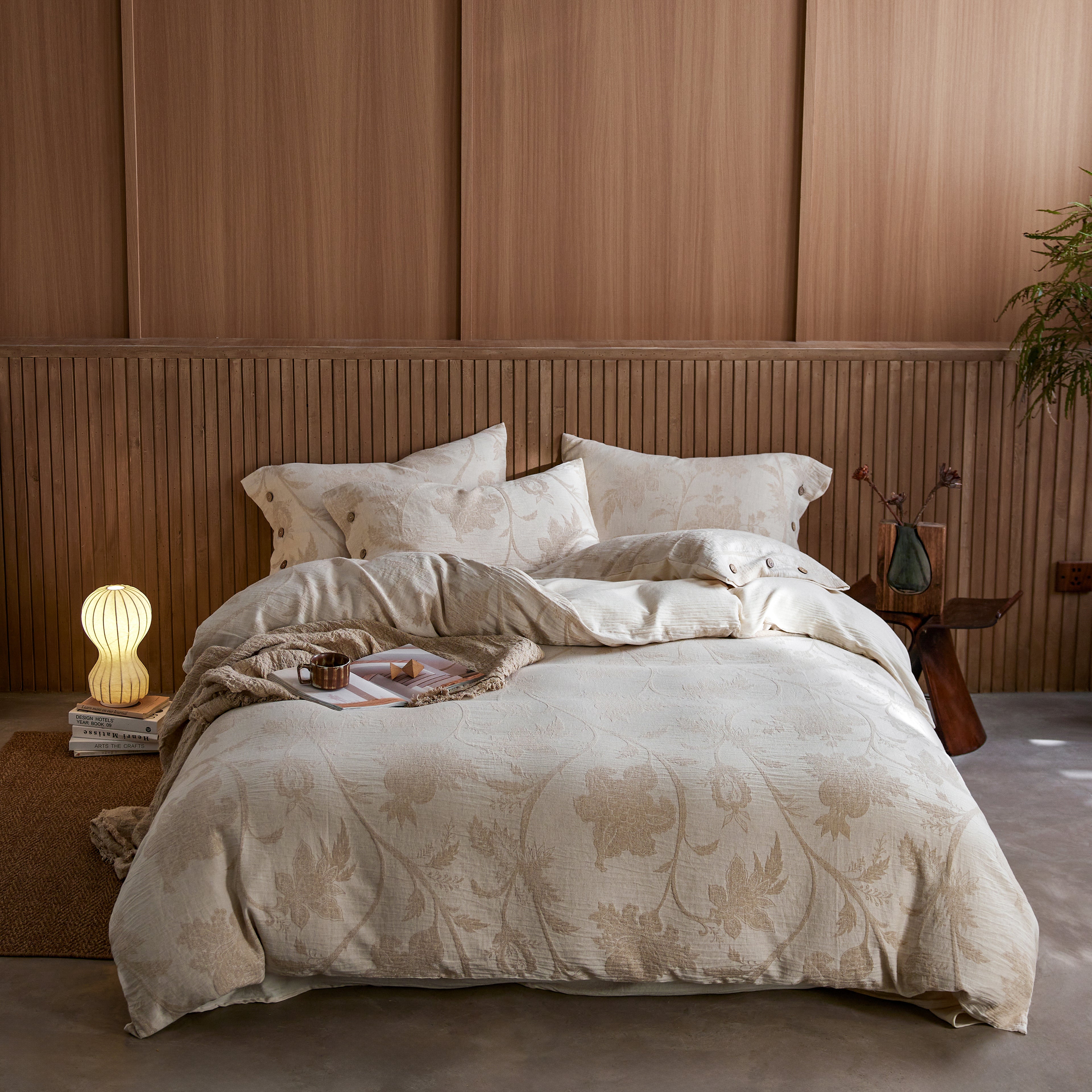 Jacquard Linen-Cotton Bed Sets