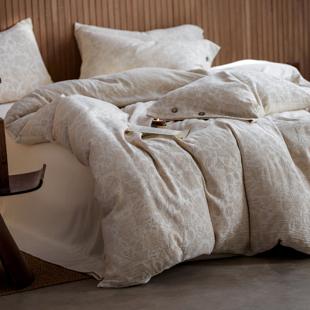 Jacquard Linen-Cotton Bed Sets