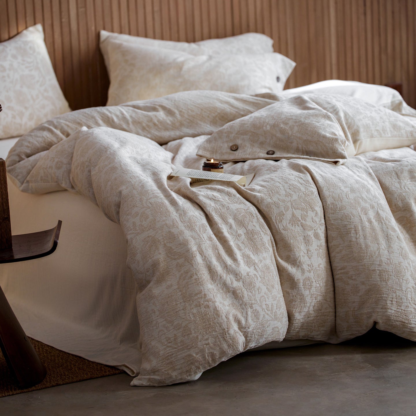 Jacquard Linen-Cotton Bed Sets