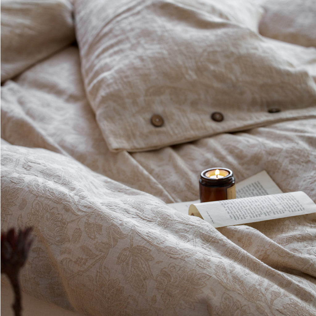 Jacquard Linen-Cotton Bed Sets