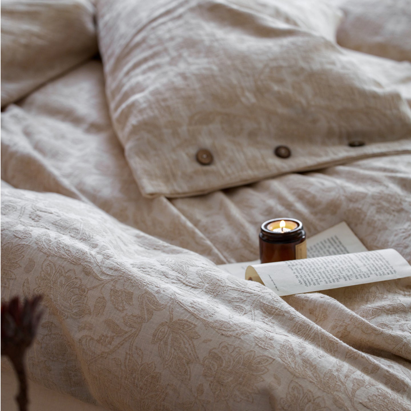 Jacquard Linen-Cotton Bed Sets