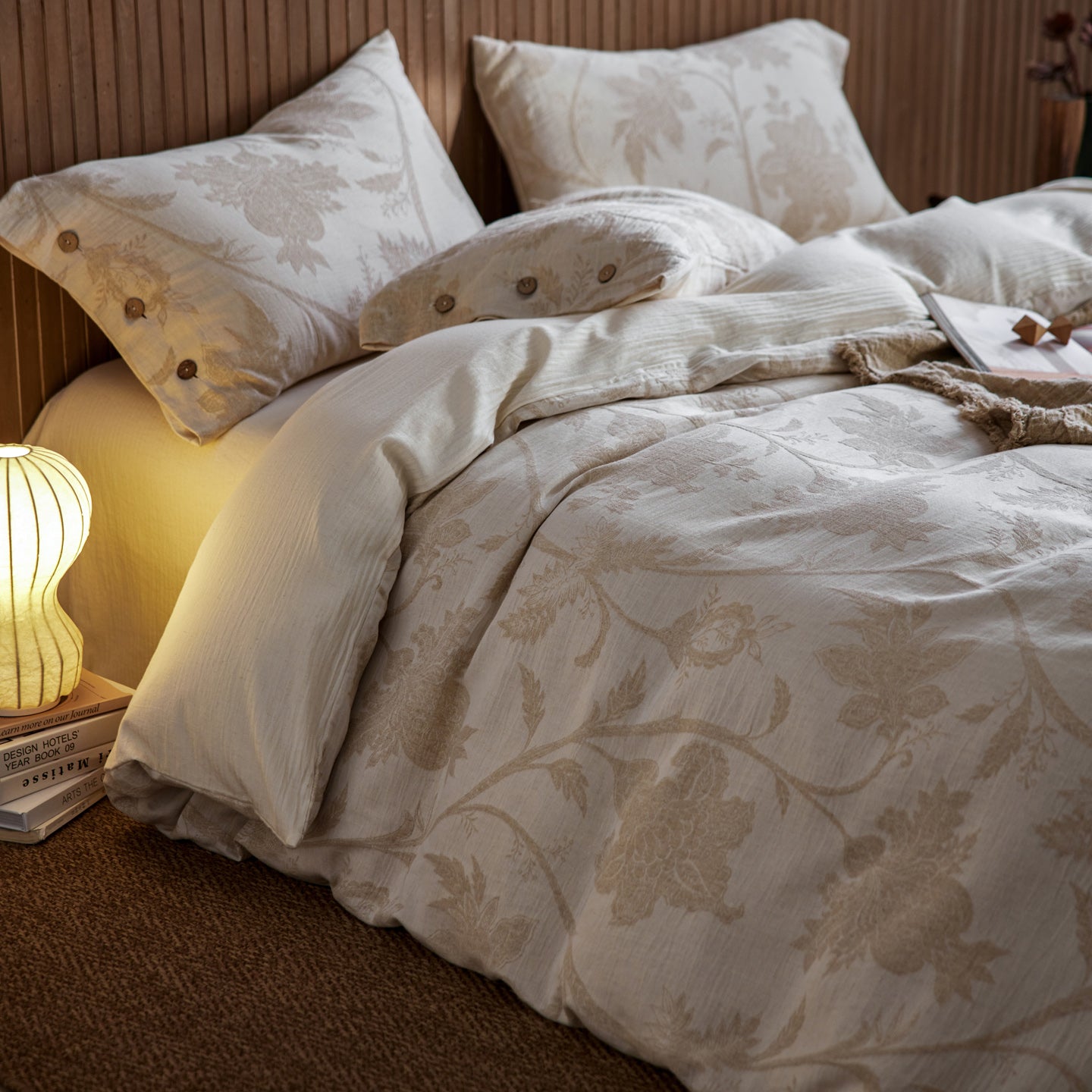 Jacquard Linen-Cotton Bed Sets